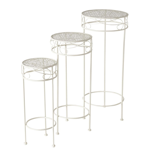 Visuel 1 du produit Sellette en fer blanc Marisa M - Ø 25,1 x H 60,4 cm