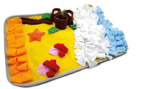 Visuel 1 du produit Tapis de fouille pour chien coloris multicolore interactif - 50 x 35 cm