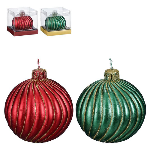 Visuel 1 du produit Bougie colorée en forme de boule - Ø 9 x H 9 cm