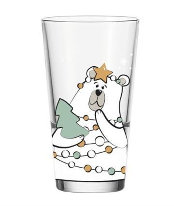 Visuel 1 du produit Gobelet en verre à motif ours blanc Natale - 330 ml