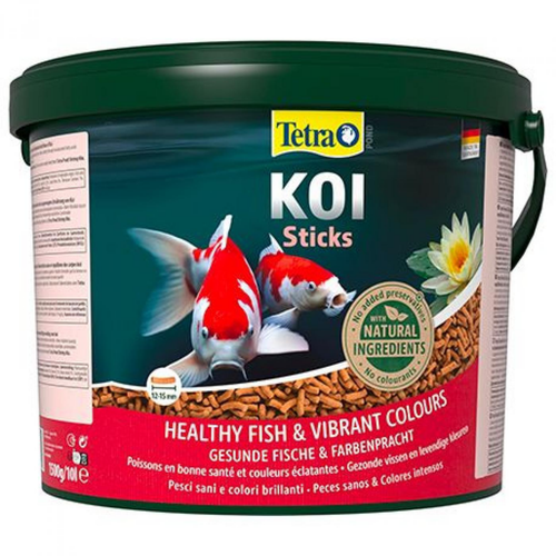 Visuel 1 du produit Nourriture pour koï, sticks digestibles, TETRA BASSIN Koï - seau de 1,62kg - 10L