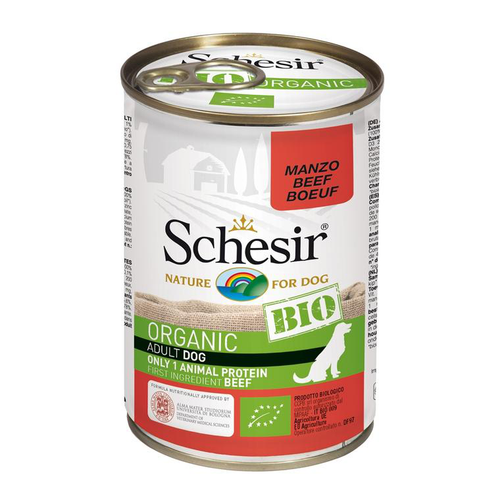 Visuel 1 du produit Pâtée schesir bio au bœuf pour chien 400 g