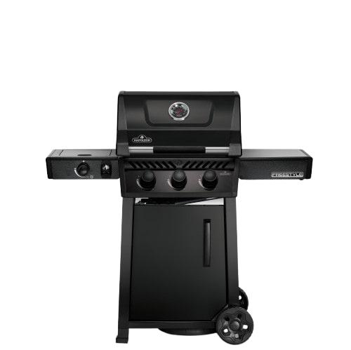 Visuel 2 du produit Barbecue gaz Freestyle 3 brûleurs coloris noir en inox Napoleon - 132 x 64 x 116 cm