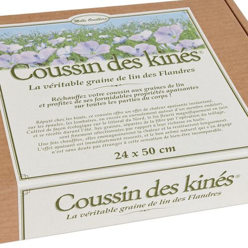 Visuel 3 du produit Coussin chauffant des kinés aux graines de lin Mille Oreillers - 24 x 50 cm