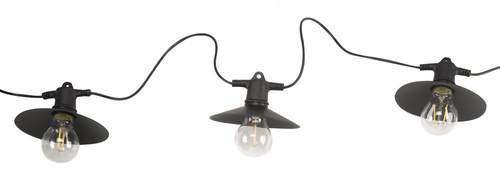 Visuel 1 du produit Guirlande solaire Vivo coloris noir effet blanc froid en plastique et verre Smartgarden - 5,6 m