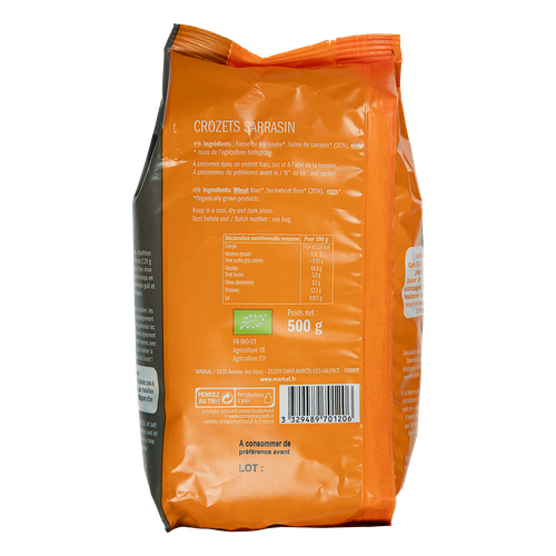 Visuel 2 du produit Crozets au sarrasin bio - 500 gr