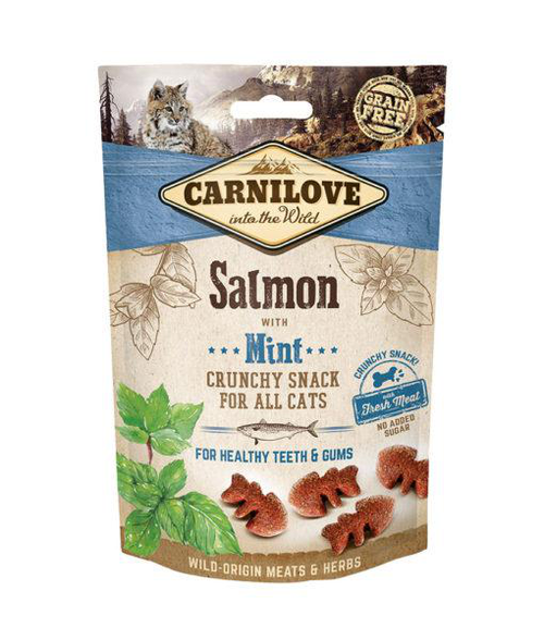 Visuel 1 du produit Friandise pour chat snack croquant au saumon Carnilove - 50 g