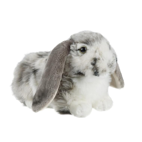 Visuel 1 du produit Lapin Bélier gris moucheté Living Nature - 26 cm