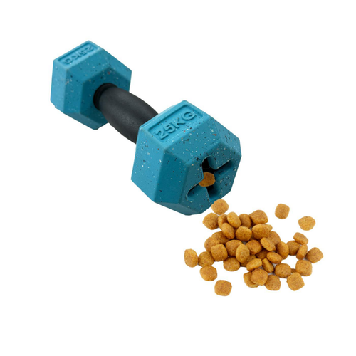 Visuel 4 du produit Jouet pour chien en caoutchouc naturel et Nike Grind coloris bleu haltère flottante Max Fusion - Taille L