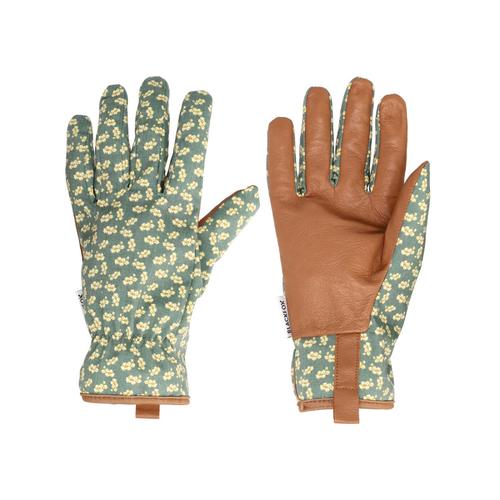 Visuel 1 du produit Gant Bridget coloris vert en toile et cuir Blackfox - taille 7