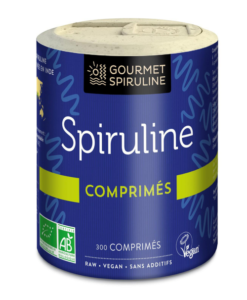 Visuel 1 du produit Complément alimentaire spiruline bio Gourmet Spiruline - 300 comprimés