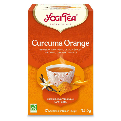 Visuel 1 du produit Boite de thé curcuma et orange Yogi Tea