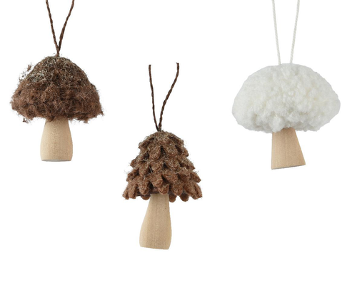 Visuel 1 du produit Champignon à suspendre en polyester - Ø 7 x H 8,5 cm