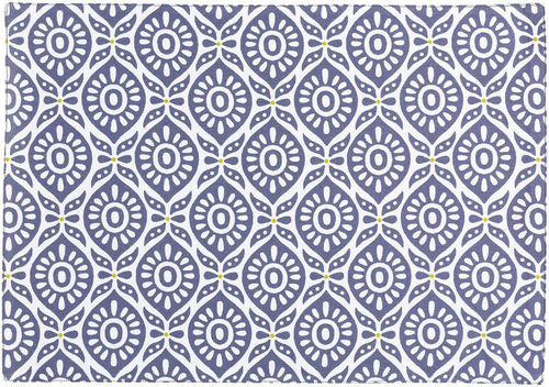 Visuel 1 du produit Set de table coton/polyester enduit coloris cobalt Winkler Citrus - 48 x 33 cm