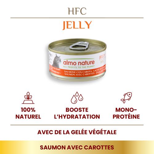 Visuel 2 du produit Pâtée pour chat HFC Jelly au saumon et carotte Almo Nature - 70 g