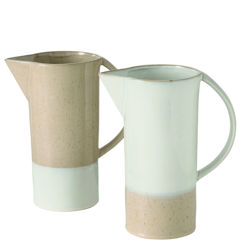 Visuel 1 du produit Vase pichet coloris beige Luanda - Ø 14 cm