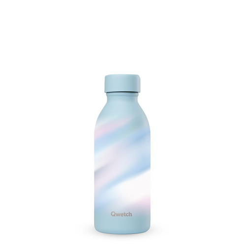 Visuel 1 du produit Bouteille isotherme Aura coloris bleu en inox Qwetch - 500 ml