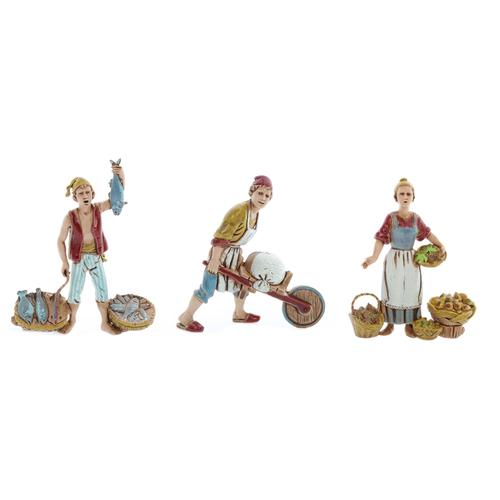 Visuel 1 du produit Sujet pour village de Noël coloris multicolore en PVC napolitain - 10 cm