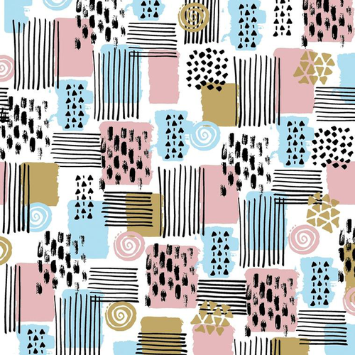 Visuel 1 du produit Serviettes en papier 3 plis x 20 Pattern mix - 33 x 33 cm