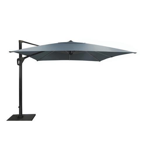 Visuel 1 du produit Parasol déporté rotating carré gris 400 x 400 cm