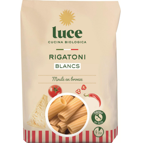 Visuel 1 du produit Rigatoni blancs bio Luce - 500 g