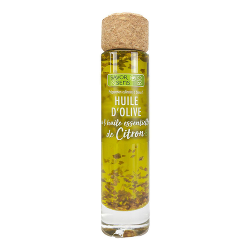 Visuel 1 du produit Huile d’olive bio au citron Savor et Sens - 20 cl