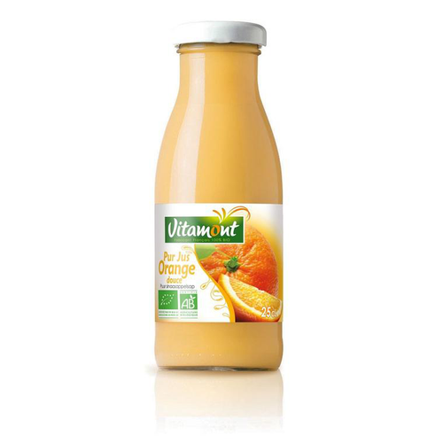 Visuel 1 du produit Mini bouteille orange bio Vitamont - 25 cl