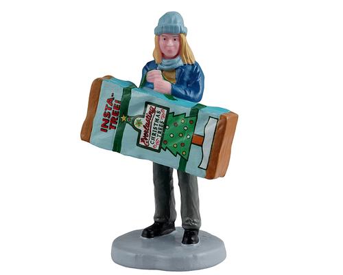 Visuel 1 du produit Figurine pour village de Noël achat du sapin en résine coloris multicolore Lemax Caddington Village - 6,6 x 4,4 x 3 cm