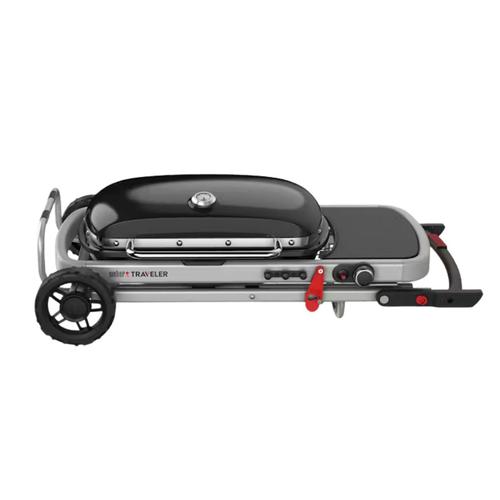 Visuel 3 du produit Barbecue à gaz en acier émaillé noir Weber Traveler - 110 x 58,4 x 94,5 cm