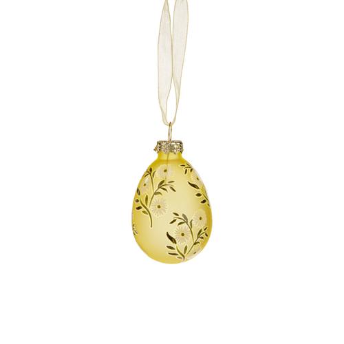 Visuel 3 du produit Œuf en verre coloré à motifs fleuri - Ø 4 x H 6 cm