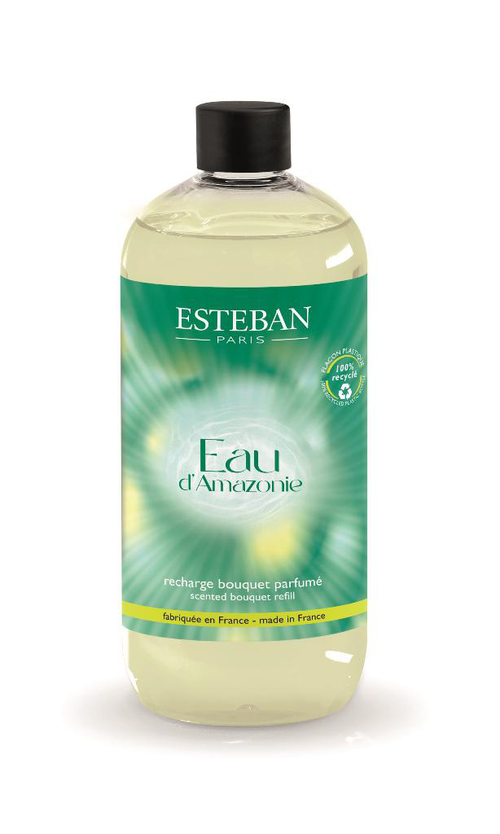 Visuel 1 du produit Recharge pour bouquet parfumé et diffuseur Esteban parfum Eau d’Amazonie - 500 ml