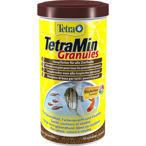 Visuel 1 du produit Granules pour poisson, enrichies en vitamines, TETRA TetraMin - contenance 400g/1L