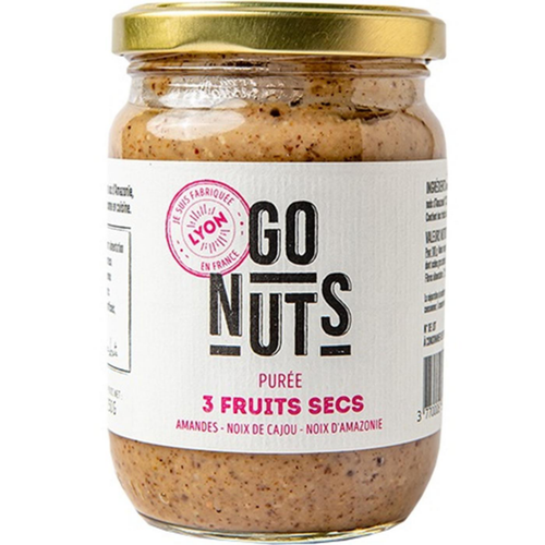 Visuel 1 du produit Purée 3 fruits secs : amandes noix de cajou noix d'Amazonie Go nuts - 250 g