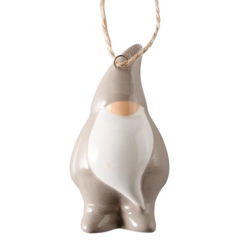 Visuel 2 du produit Pendentif de Noël lutin en poterie brillante Hannybal - 3,7 x 4 x 7,3 cm