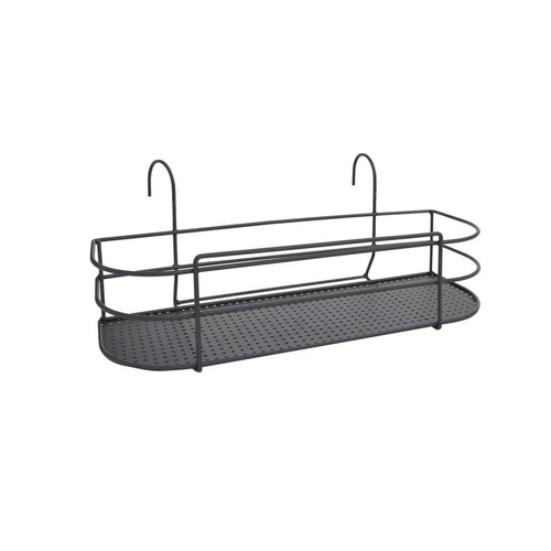Visuel 1 du produit Support de plantes pour balcon et fenêtre en acier anthracite Louis Moulin - 60 x 24,5 cm