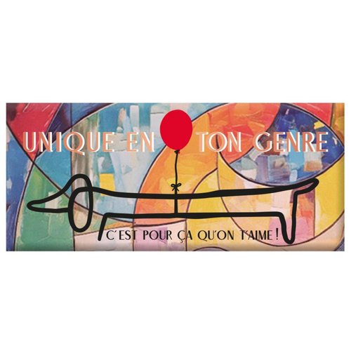 Visuel 1 du produit Mini tablette chocolat lait « Unique en ton genre » Art Grafik - 30 g