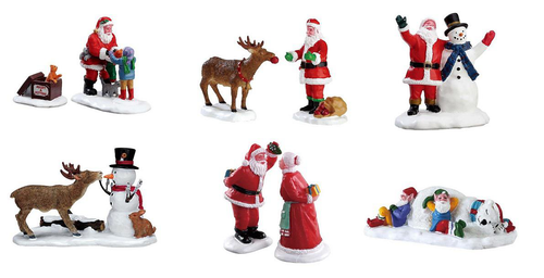 Visuel 1 du produit Figurine pour village de Noël Lemax Santa’s wonderland - 2 pièces