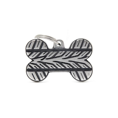 Visuel 1 du produit Médaille bronx grand os pour chien décoration pneu en métal