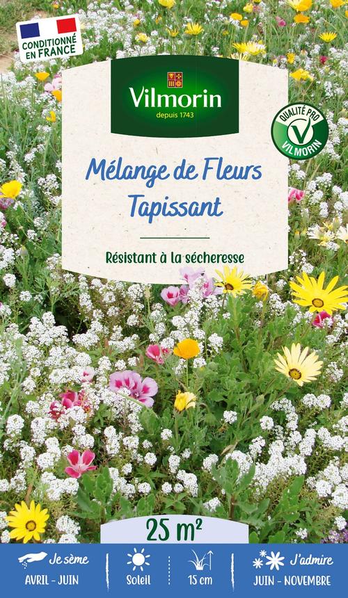 Visuel 1 du produit Mélange de fleurs 25 m²  tapissant et talus coloris multicolore Vilmorin jardin - 10 x 2,7 x 17,2 cm