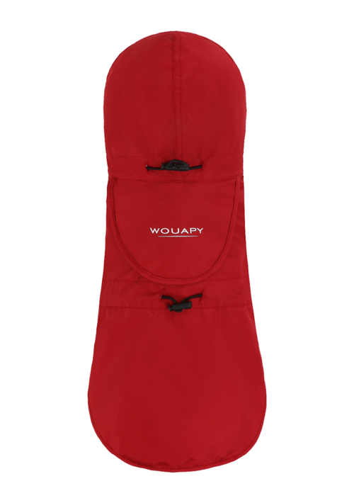 Visuel 1 du produit Imperméable pour chien coloris rouge pliable Wouapy Essentiel - taille 40