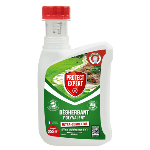 Visuel 1 du produit Désherbant ultra concentré polyvalent en bidon auto-doseur Protect Expert - 800 ml