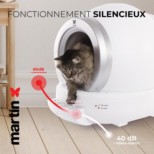 Visuel 5 du produit Maison de toilette automatique pour chat coloris blanc Martin Sellier - 65 litres