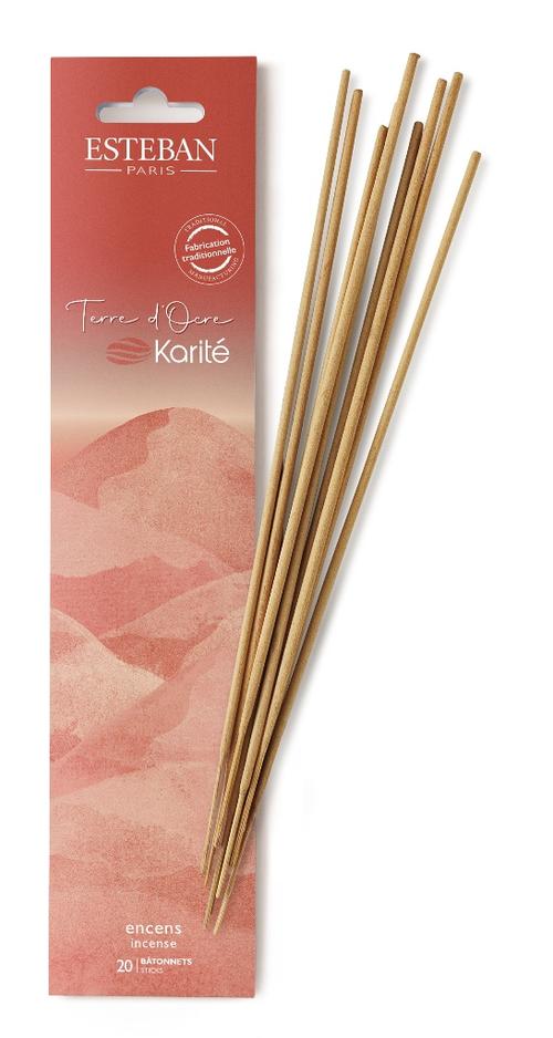 Visuel 1 du produit Encens indien Terre d’ocre karité Estéban - 20 bâtonnets