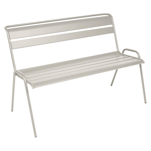 Visuel 1 du produit Banc Monceau coloris gris en acier Fermob - 116 x 60 cm