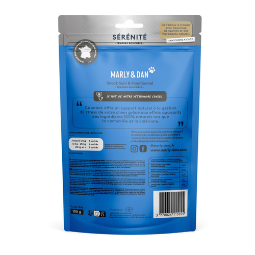 Visuel 2 du produit Friandises pour chien tendres bouchées sérénité Marly & Dan - 50 g