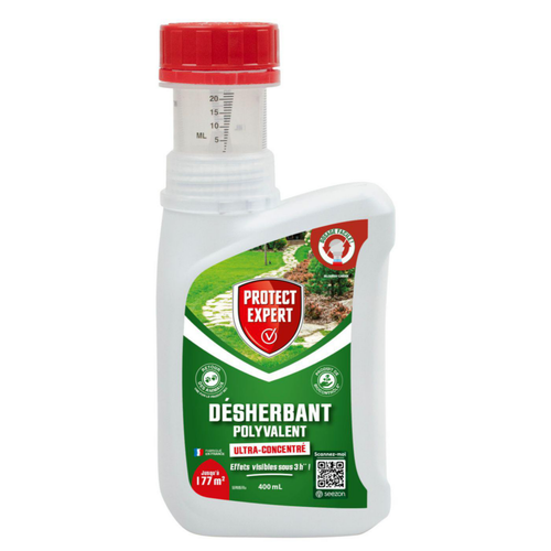 Visuel 1 du produit Désherbant ultra concentré polyvalent en bidon auto-doseur Protect Expert - 400 ml