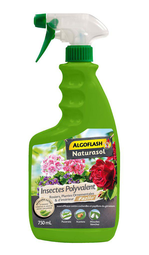 Visuel 1 du produit Insecticide polyvalent en pulvérisateur Algoflash Naturosol - 750 ml