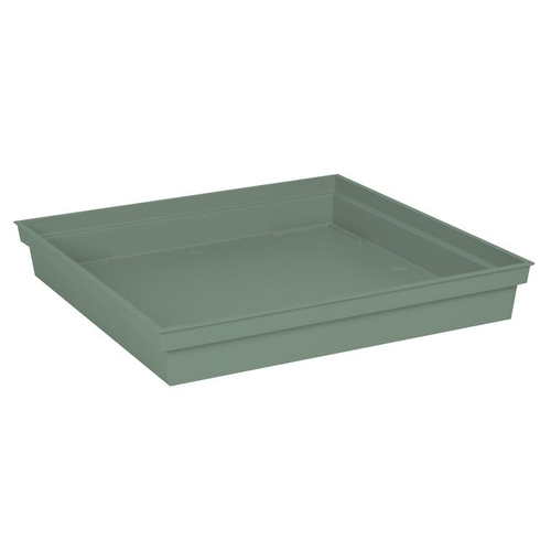 Visuel 1 du produit Soucoupe carrée en polypropylène vert laurier Eda Toscane - 40 x 40 cm