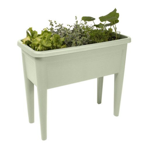 Visuel 2 du produit Potager sur pieds Green Basics Elho® coloris stone green 56 L - 75,5 x 36,5 x 65 cm