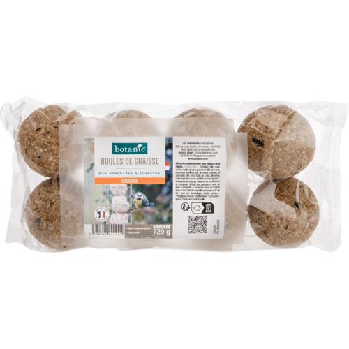 Visuel 1 du produit Boules de graisse aux arachides et insectes botanic® x 8 - 720 g